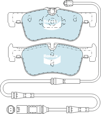 Brake Pad Set, disc brake (DB2332 EURO+)