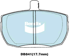 Brake Pad Set, disc brake (DB841 4WD)