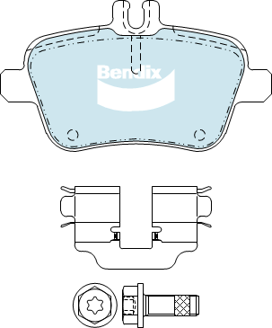 Brake Pad Set, disc brake (DB2318 EURO+)