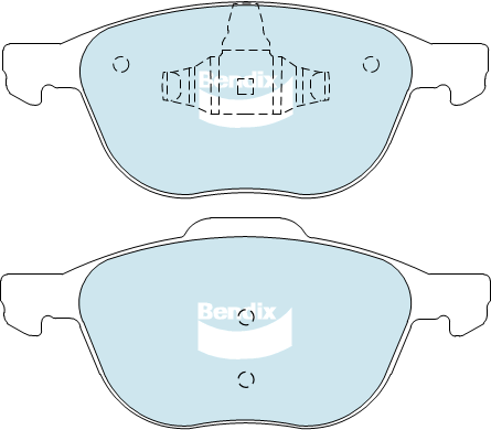 Brake Pad Set, disc brake (DB1679 EURO+)