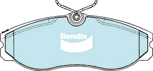 Brake Pad Set, disc brake (DB1357 4WD)