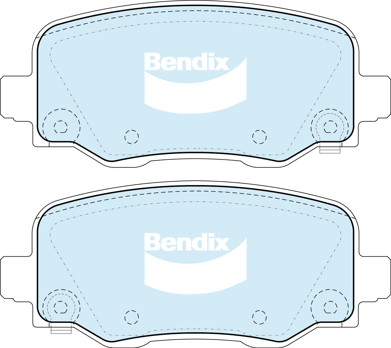 Brake Pad Set, disc brake (DB2338 4WD)