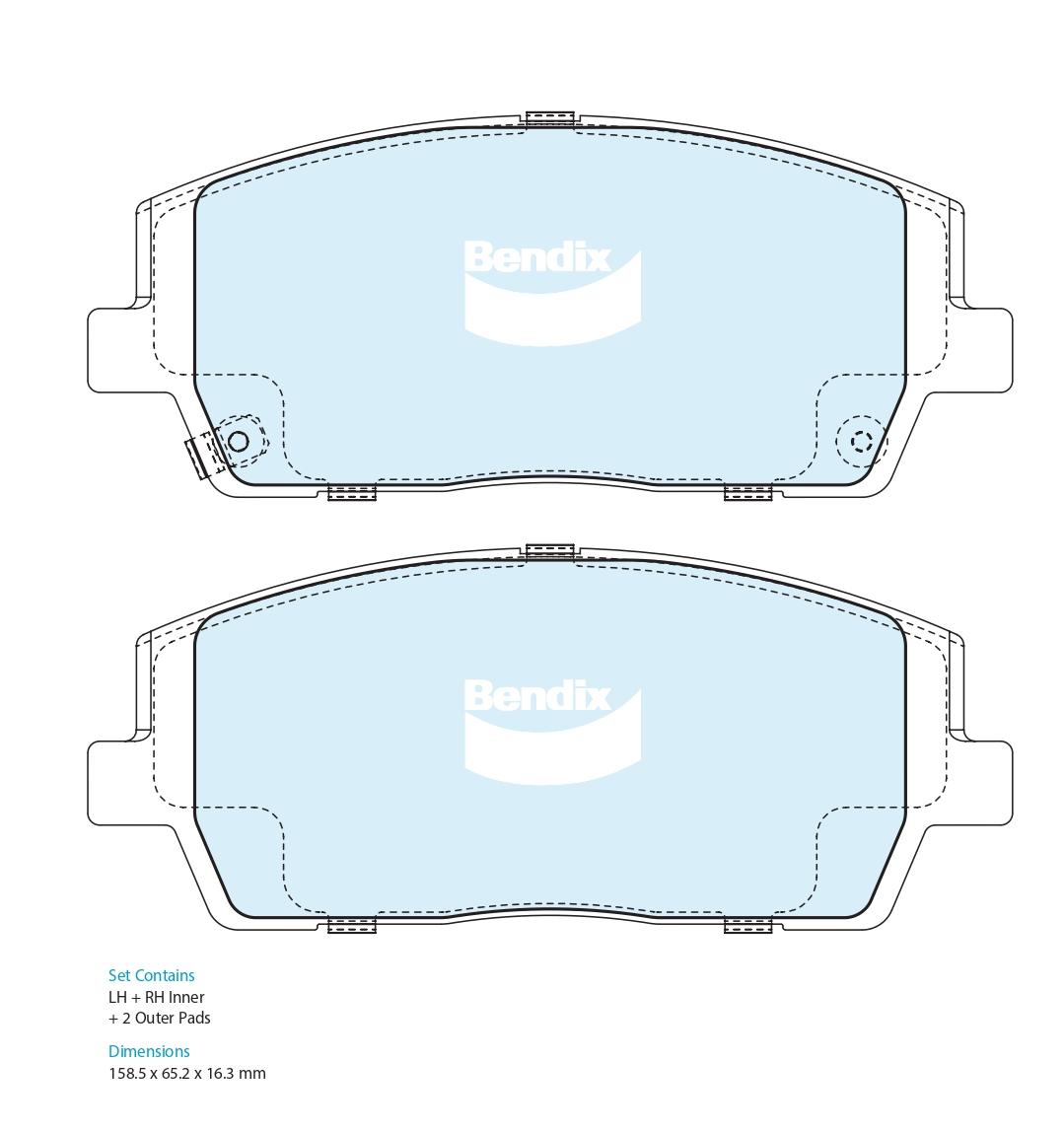 Brake Pad Set, disc brake (DB2631 4WD)