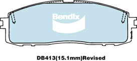 Brake Pad Set, disc brake (DB413 GCT)