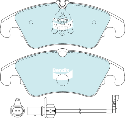Brake Pad Set, disc brake (DB2186 EURO+)