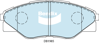 Brake Pad Set, disc brake (DB1985 4WD)