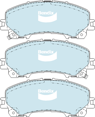 Brake Pad Set, disc brake (DB2341 4WD)