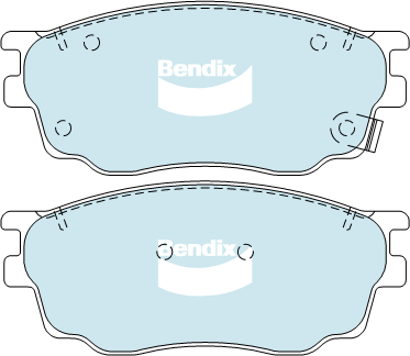 Brake Pad Set, disc brake (DB1682 GCT)