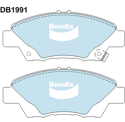 Brake Pad Set, disc brake (DB1991 GCT)