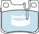 Brake Pad Set, disc brake (DB1296 EURO+)