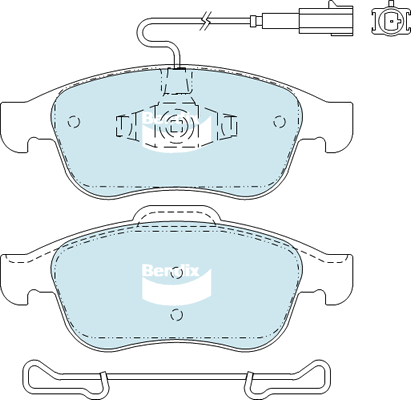 Brake Pad Set, disc brake (DB2312 EURO+)