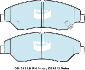 Brake Pad Set, disc brake (DB1512 HD)