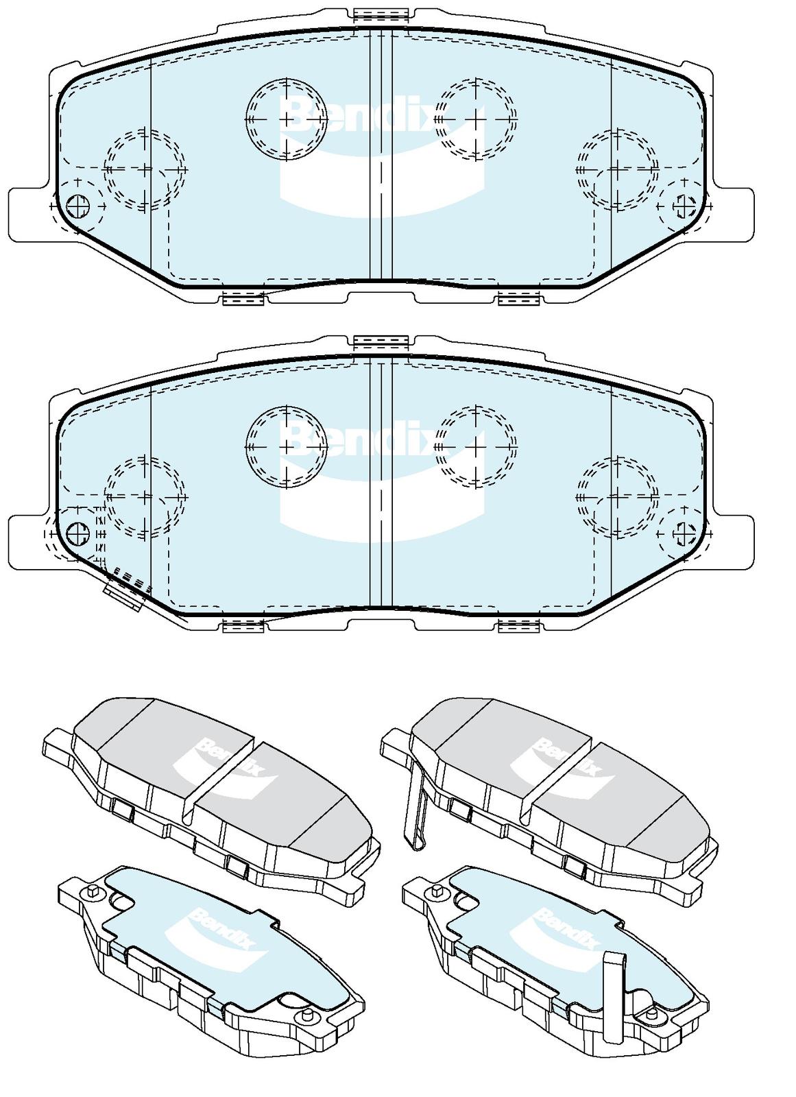 Brake Pad Set, disc brake (DB2606 4WD)