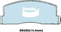 Brake Pad Set, disc brake (DB280 GCT)