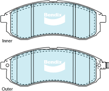 Brake Pad Set, disc brake (DB1738 4WD)