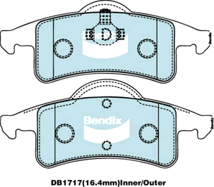 Brake Pad Set, disc brake (DB1717 4WD)