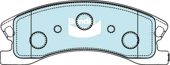 Brake Pad Set, disc brake (DB1716 4WD)