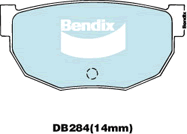 Brake Pad Set, disc brake (DB284 GCT)