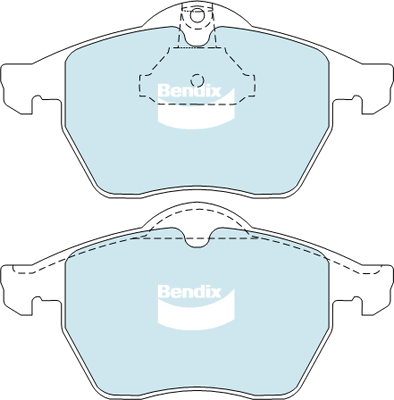 Brake Pad Set, disc brake (DB1351 EURO+)