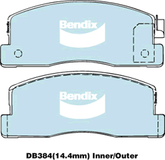 Brake Pad Set, disc brake (DB384 GCT)