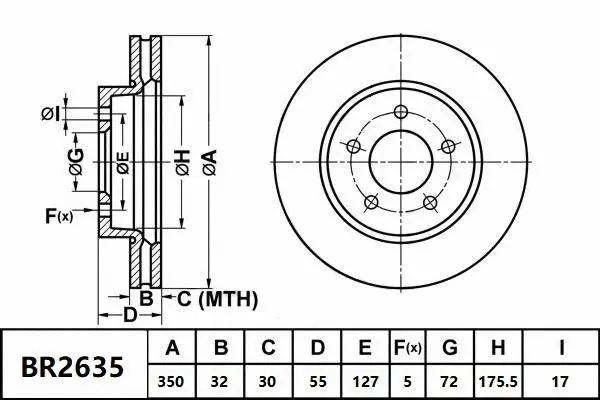 Brake Disc (BR2635 ULT4WD)