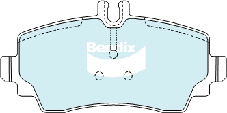 Brake Pad Set, disc brake (DB2021 HD)