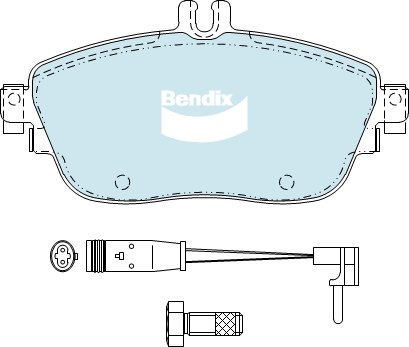 Brake Pad Set, disc brake (DB2315 EURO+)