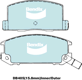 Brake Pad Set, disc brake (DB405 GCT)