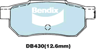 Brake Pad Set, disc brake (DB430 GCT)