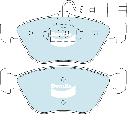 Brake Pad Set, disc brake (DB2037 EURO+)
