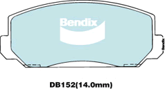 Brake Pad Set, disc brake (DB152 GCT)
