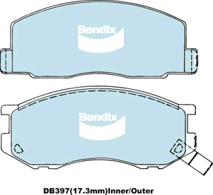 Brake Pad Set, disc brake (DB397 GCT)
