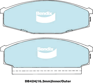 Brake Pad Set, disc brake (DB424 GCT)