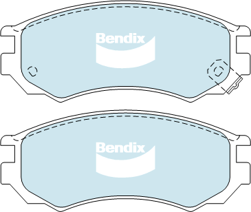 Brake Pad Set, disc brake (DB1281 GCT)