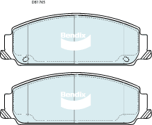 Brake Pad Set, disc brake (DB1765 GCT)