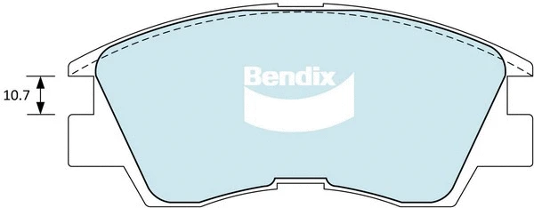 Brake Pad Set, disc brake (DB1168 4WD)