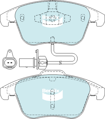 Brake Pad Set, disc brake (DB2184 EURO+)