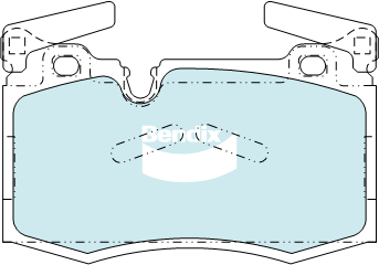 Brake Pad Set, disc brake (DB2222 EURO+)