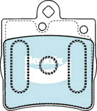 Brake Pad Set, disc brake (DB1428 EURO+)