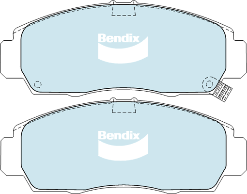 Brake Pad Set, disc brake (DB1393 GCT)