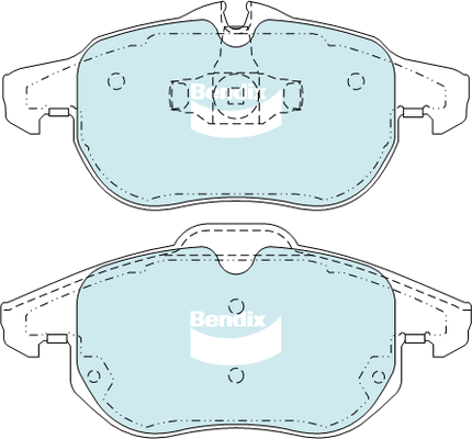 Brake Pad Set, disc brake (DB1664 EURO+)