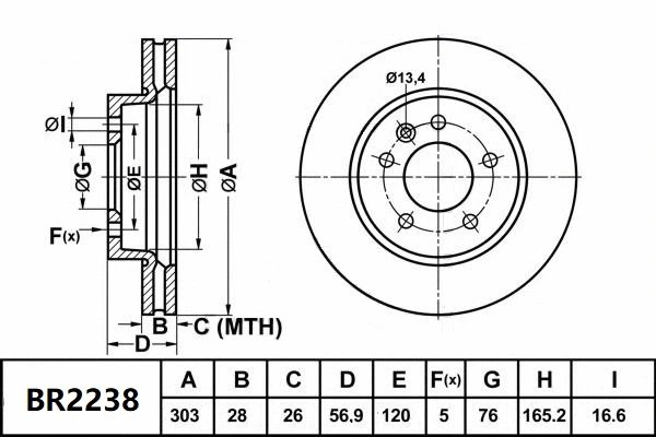 Brake Disc (BR2238 ULT)