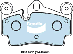 Brake Pad Set, disc brake (DB1677 4WD)