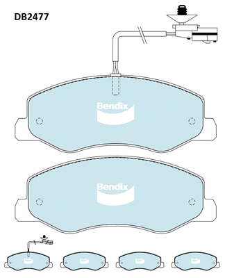 Brake Pad Set, disc brake (DB2477 HD)