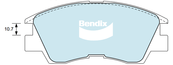 Brake Pad Set, disc brake (CVP1168 PTHD)
