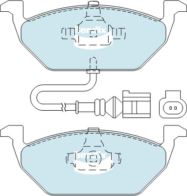 Brake Pad Set, disc brake (DB1405 GCT)