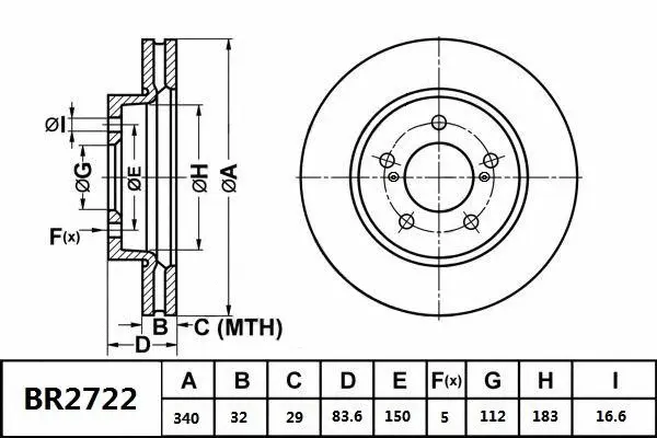 Brake Disc (BR2722 ULT)