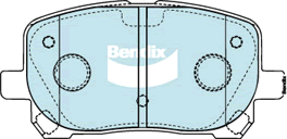 Brake Pad Set, disc brake (DB1487 GCT)