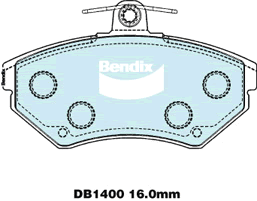 Brake Pad Set, disc brake (DB1400 GCT)