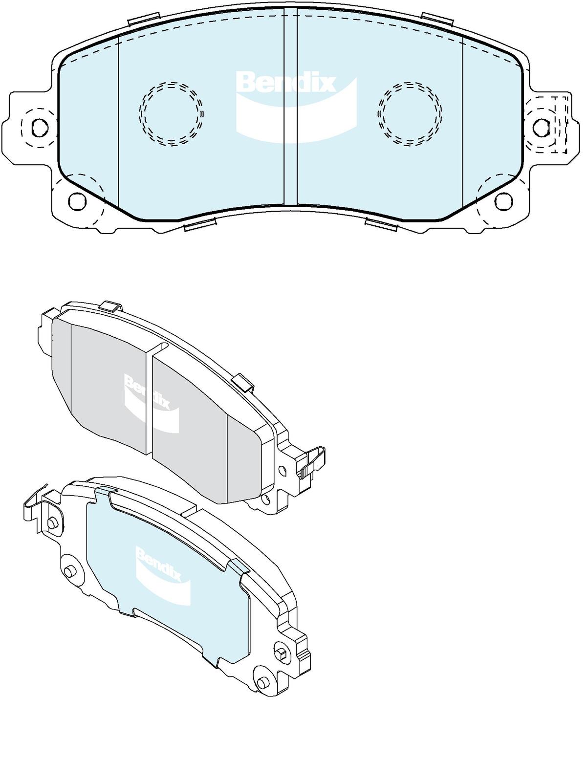 Brake Pad Set, disc brake (DB2480 GCT)